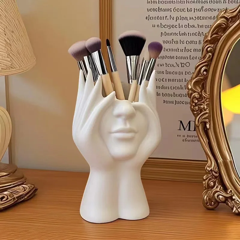 1PC ​Vinyl Figure Storage Holders Creative Human Body Art Styling Office Organizers Multifunctional Makeup Brush Holder
