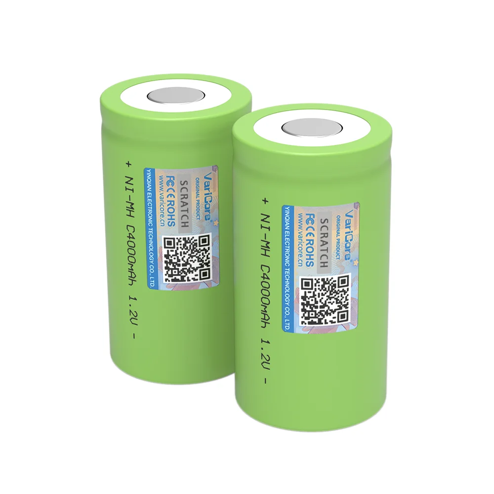 Nouveau 1.2v Ni-MH 4000mAh batterie Rechargeable C4000 pour test de lampe de poche aspirateur éclairage de secours stockage d'énergie solaire