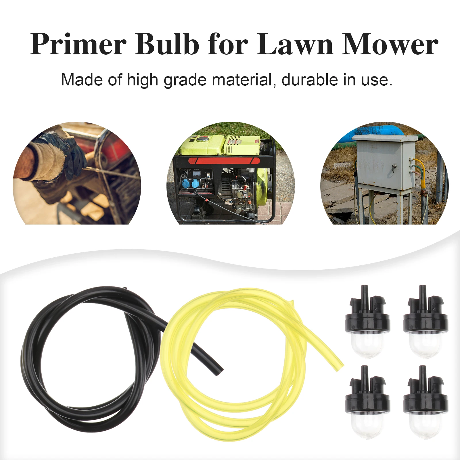

Line Primer Bulb Set For String Trimmer Brush Cutter Lawn Mower Garden Tools Chainsaw Blower Pressure Washer Universal