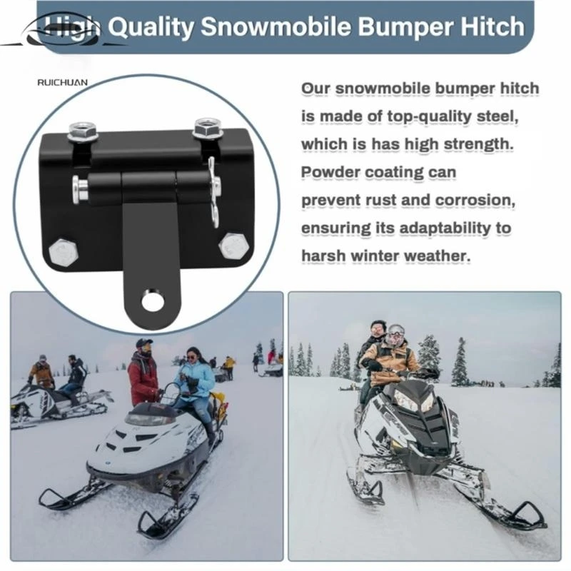 

M68B Snowmobile Bumper Hitch Heavy Duty Snowmobile Sled Hitch Provide Reliable Towing Support for Various Snowmobile Model