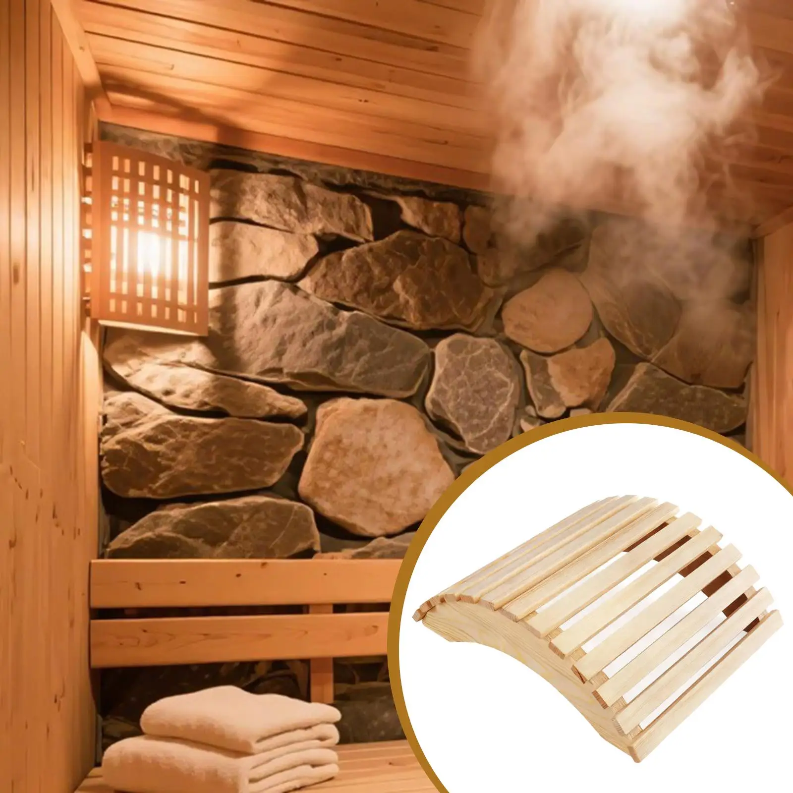 Sauna Lampshade Wood Color Sturdy Light Cover Easy to Install Protective Anti Explosion for Steam Room Lighting