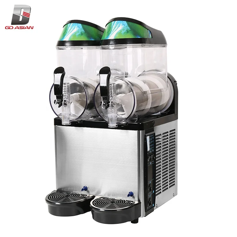 12 L Commercial Slush Machine Slush Frozen Drink Machine 500W Stainless Steel Margarita Smoothie Maker