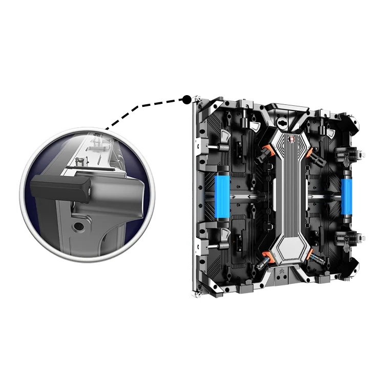 وحدة عرض LED مرنة P3.91 لإعلان متجر البيع بالتجزئة للاستخدام الداخلي والخارجي مع صيانة أمامية مغناطيسية IP65