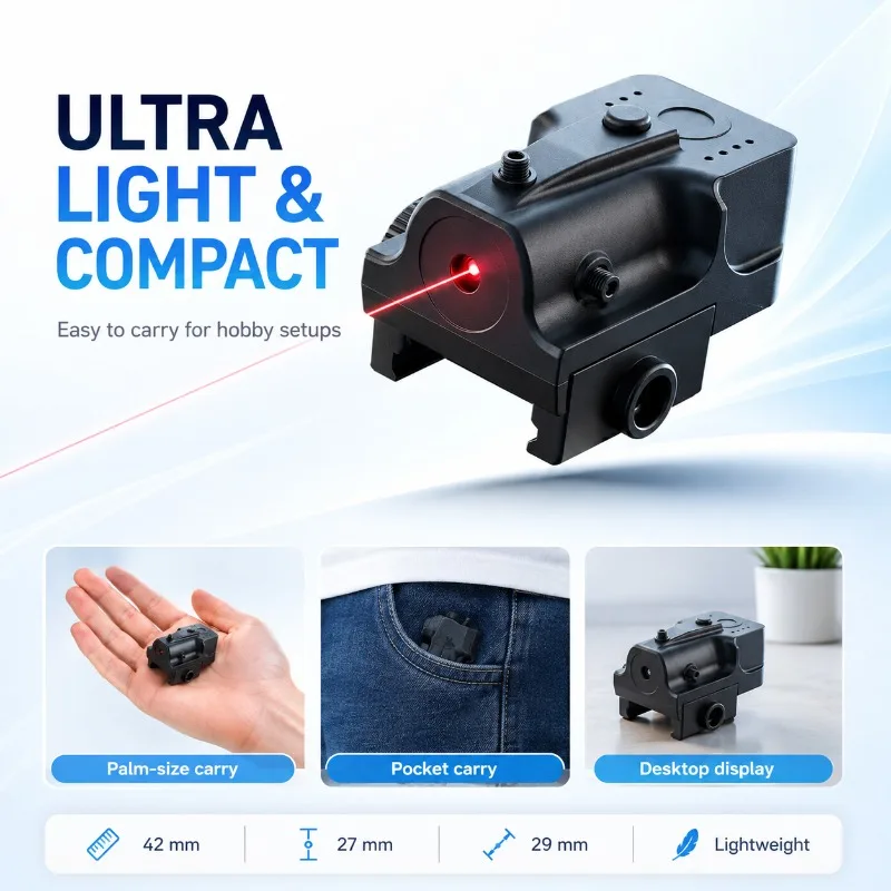 Vibration‑Resistant Alloy Indicator Part, Fine‑Tunable Red‑Light Module for Hobby Scene Assembly & Display