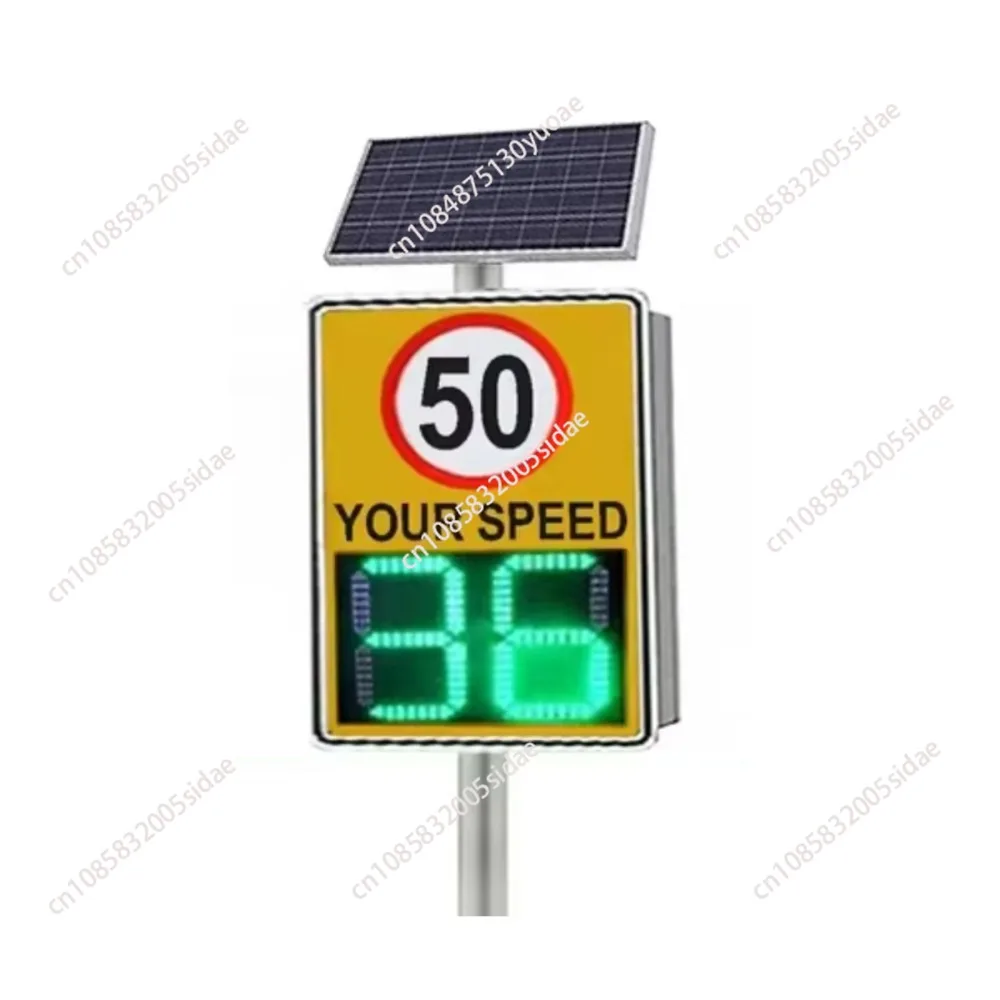 Solar powered led radar sensors controlled traffic speed sign solar powered limit signs radar detector