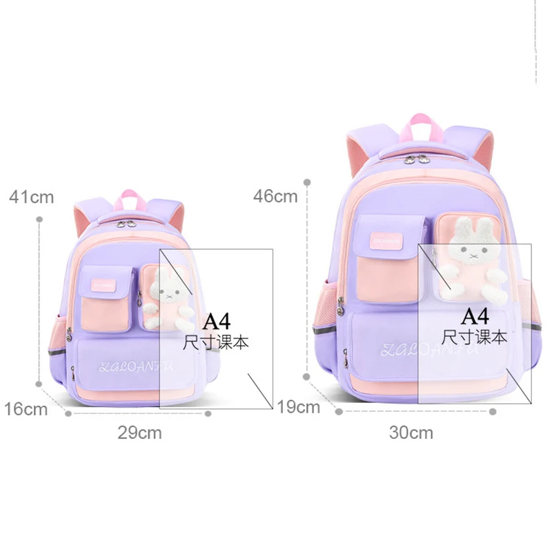 Mochilas escolares de grande capacidade para crianças, mochilas multibolso para crianças, meninos e meninas, mochilas escolares leves para alunos da primária