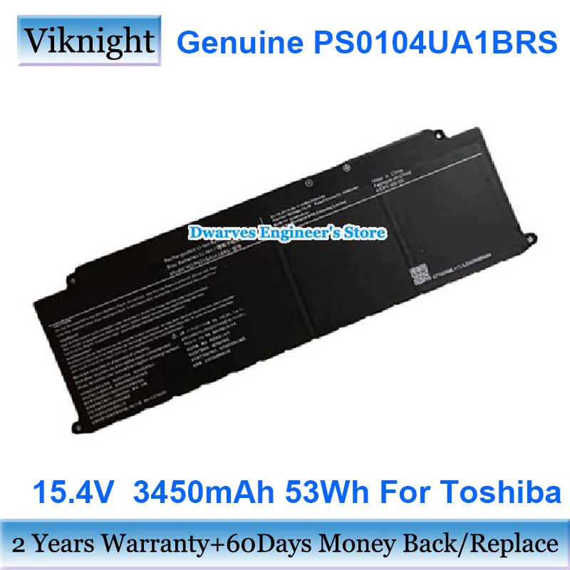 

15.4V 53Wh PS0104UA1BRS Battery For Toshiba Dynabook Tecra A40-J-12E Laptop Rechargeable Battery Packs 3450mAh