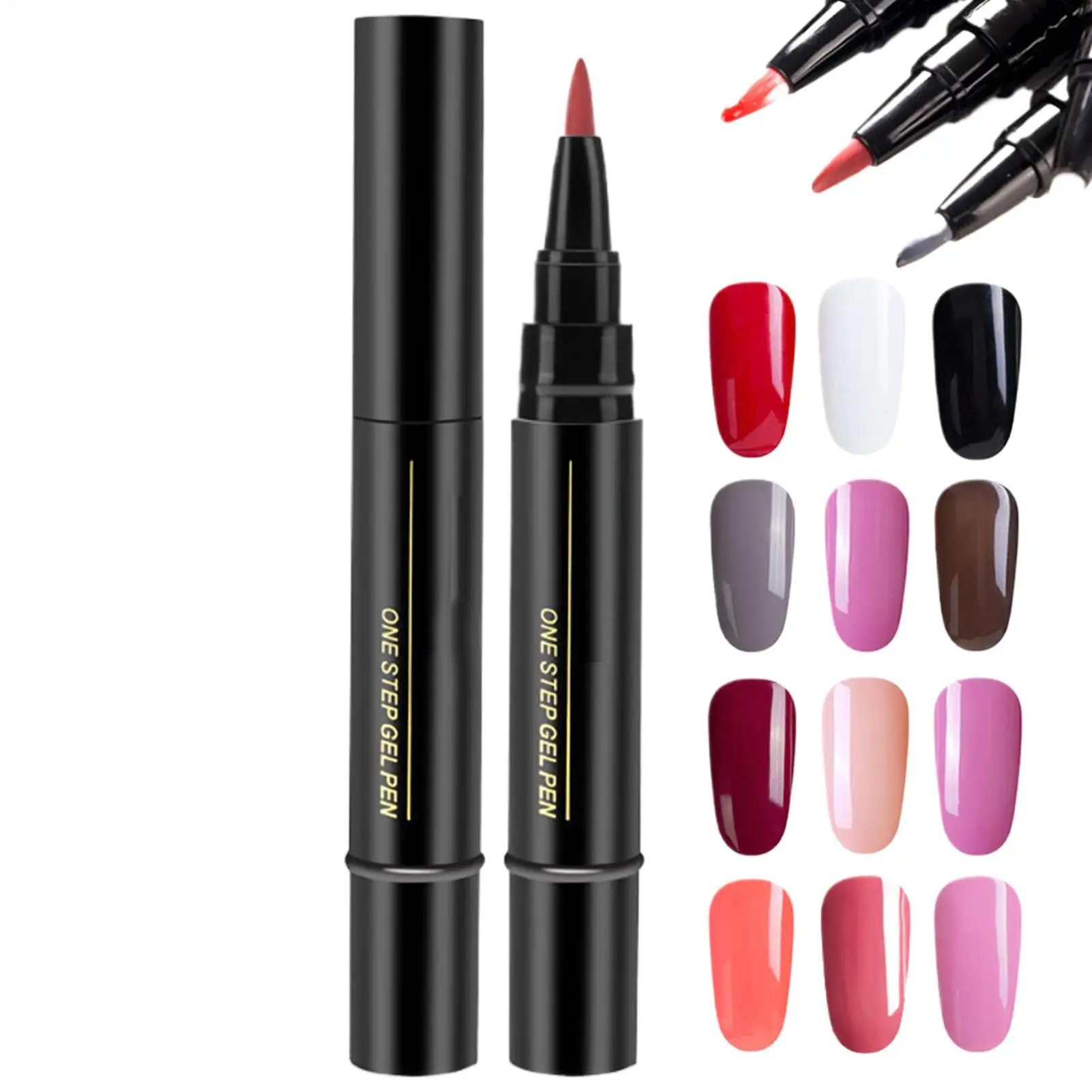 Bolígrafo de Esmalte de Uñas en Gel de Secado Rápido, Bolígrafos de Arte para Uñas, Bolígrafo de Color de Uñas de Secado Rápido, Bolígrafos de Barniz de Uñas para Mujeres, Niñas, Amigas y Familiares