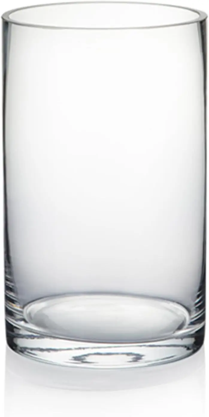 Quality Thick Clear Cylinder Glass Vase, 3