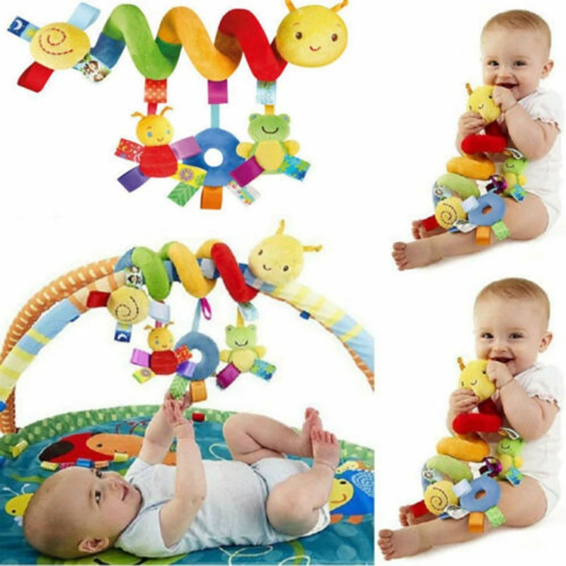 Cute Activity Spiral Crib Stroller Car Seat Travel Hanging Toys Baby Rattles Toy