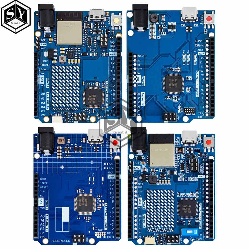 Макетная плата UNO R4 USB TYPE-C, модуль с улучшенной версией, совместимая официальная материнская плата для Arduino