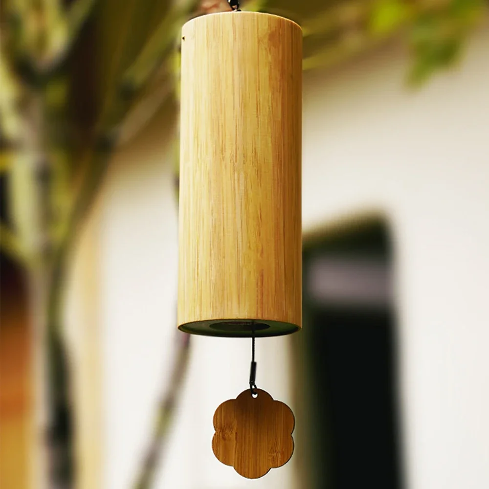 Wind Chimes Bamboo Chord Handmade Musical Windchime Outdoor Garden Patio Home Decor Meditation Bell Yoga Sound Healing Gifts