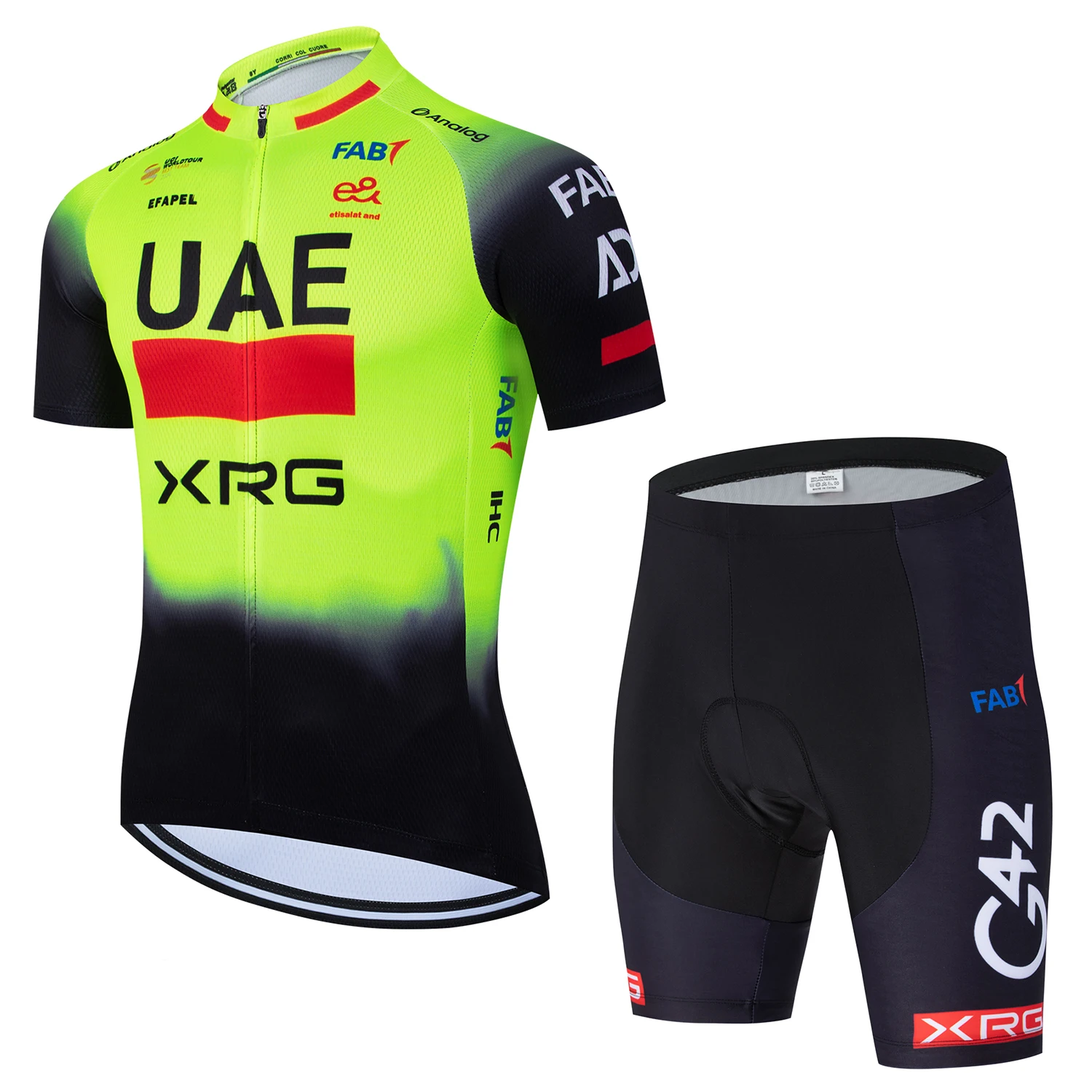 

New 2026 Summer Cycling Jersey UAE Team Pro Bike Tshirt Shorts Set Men Women Ropa Ciclismo Quick Dry Bicycle Jersey Clothing