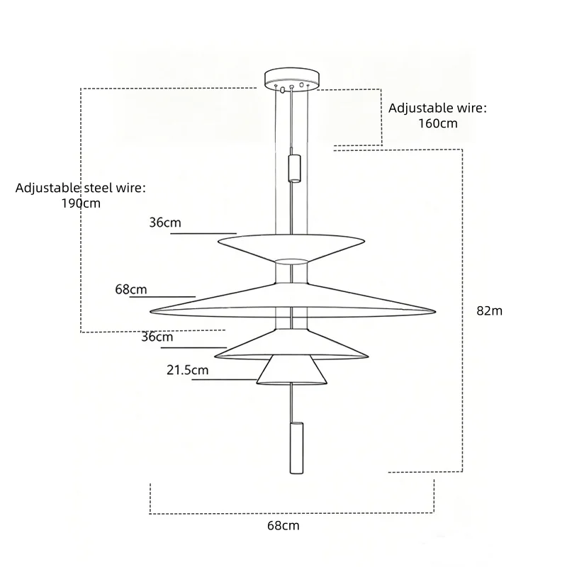 Nordic Minimalist Art UFO Chandelier Modern Living Dining Room Home Decor Pendant Lights Restaurant Cafe Bar Loft Hanging