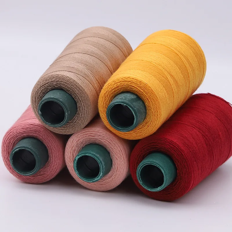 1300 Yards 20/3s 3 Strand Jeans Sewing Thread Overlocking Machine Polyester Thick Cords Craft Supplies Embroidery Thread DIY