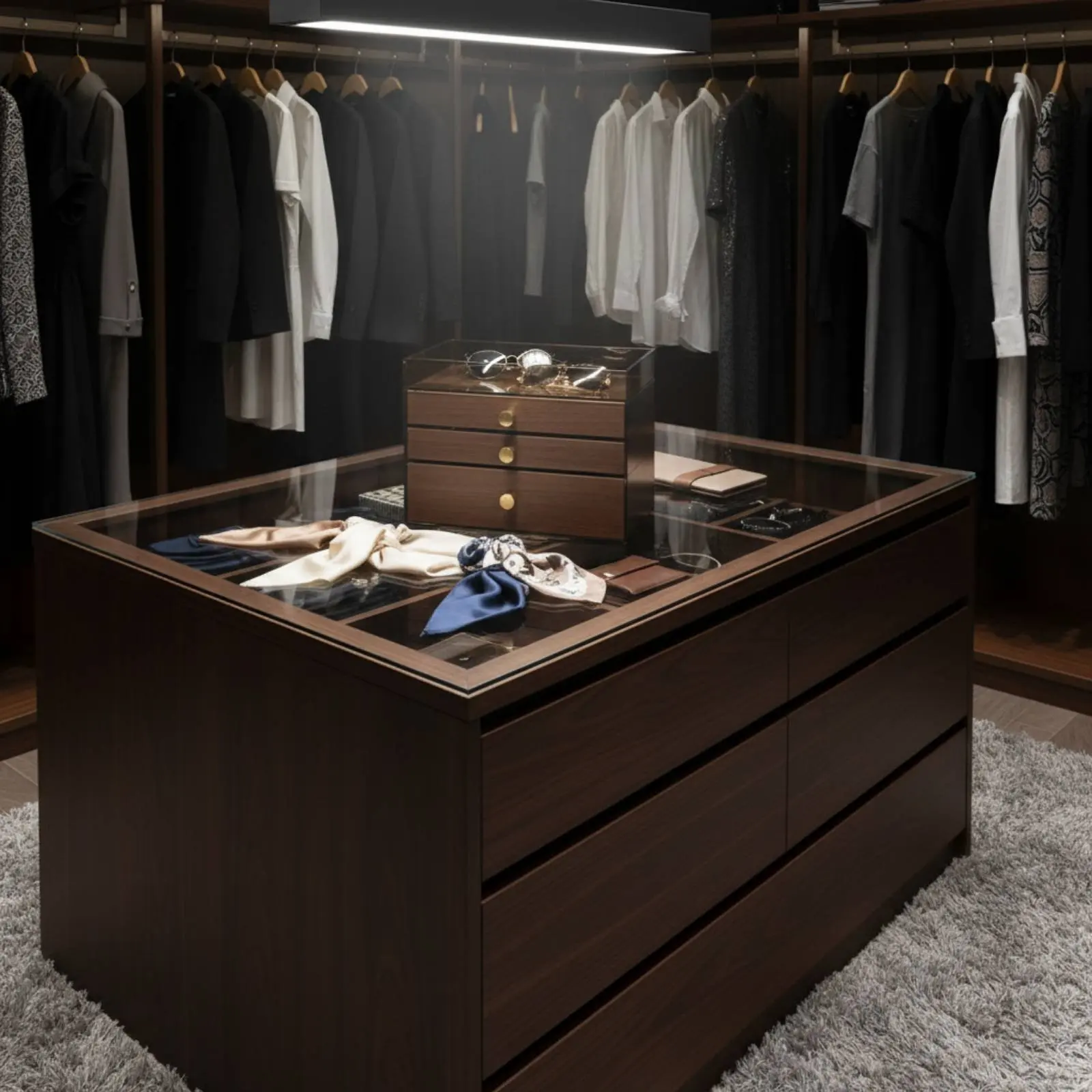 

Multi-Tier Jewelry Organizer Allergen-Shield-Resistant Jewelry Storage Case with Compartments Wood Grain Storage Box Vintage