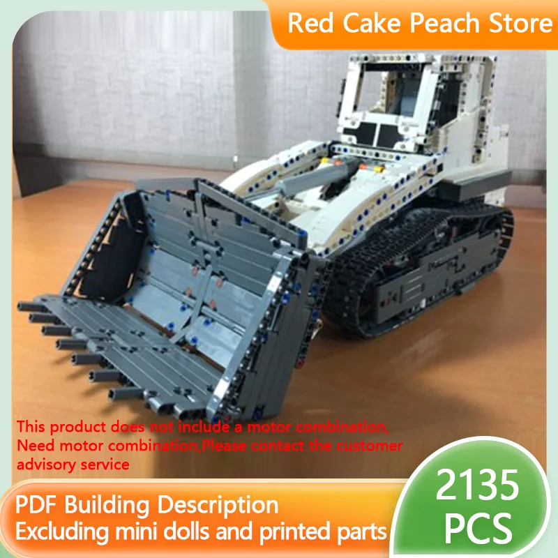 

Модель городской автомобиль MOC, строительные кирпичи LR626, лопата, гусеничный погрузчик, модульная технология, детские праздничные подарки, сборные игрушки, костюм