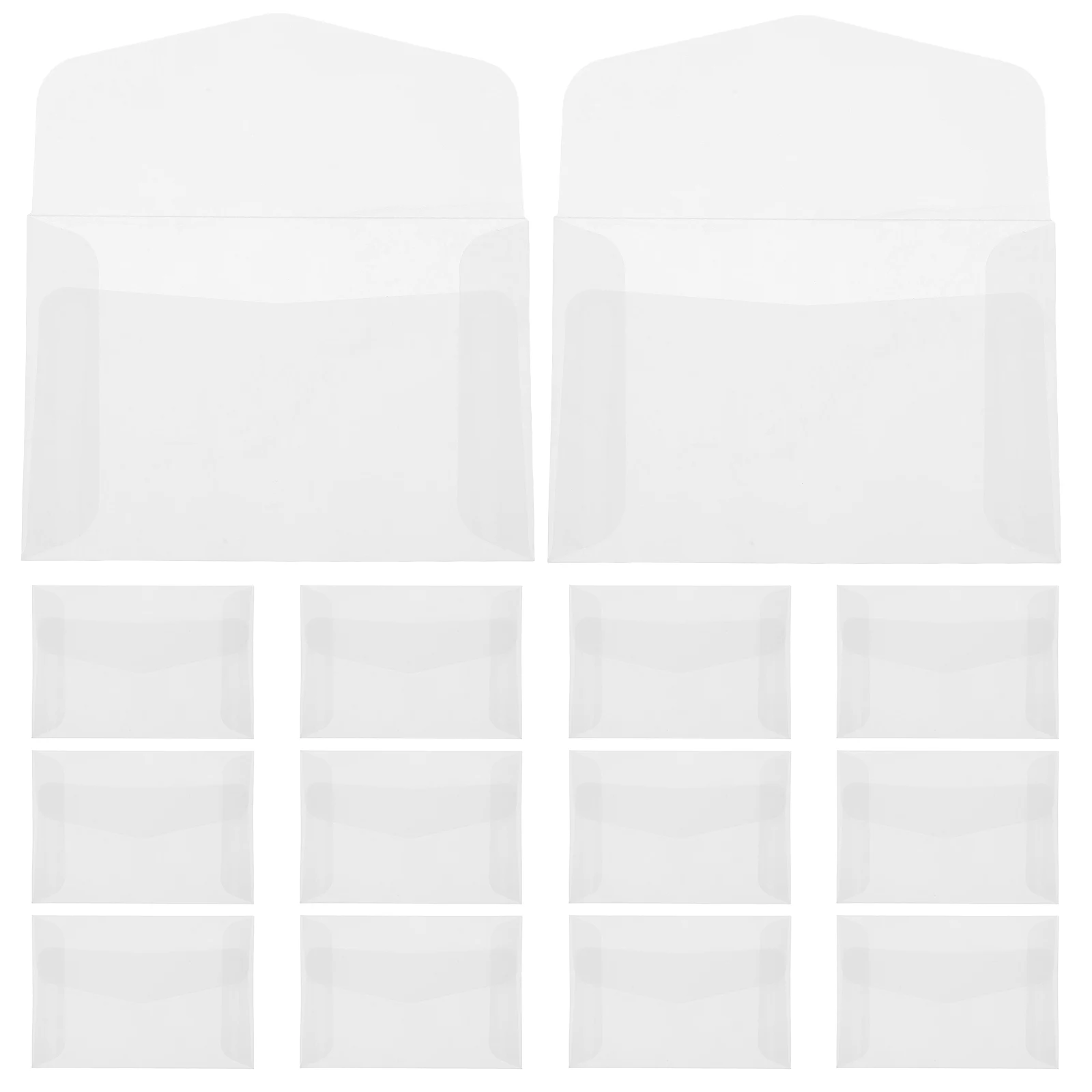 

25pcs Semi Transparent Envelopes Clear Pouch Coin Envelopes for Cards Western Style Glassine Paper Ideal Celebrations