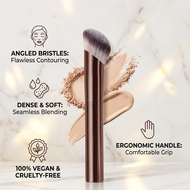 Foundation Makeup Brush Premium Synthetic Dense Bristles Liquid Cream Powder Concealer Blending Face Makeup Tool