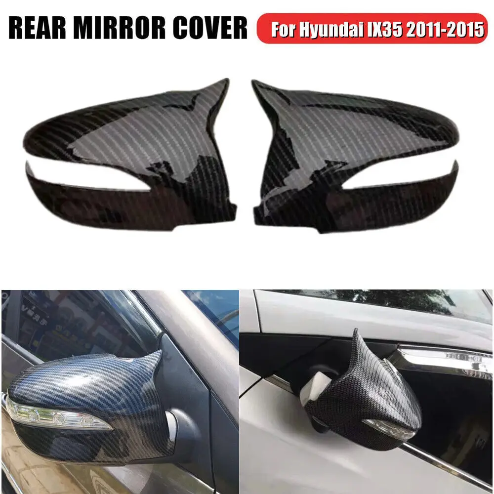 

Для Hyundai IX35 2011-2015 углеродное волокно OX Horn крышка зеркала заднего вида