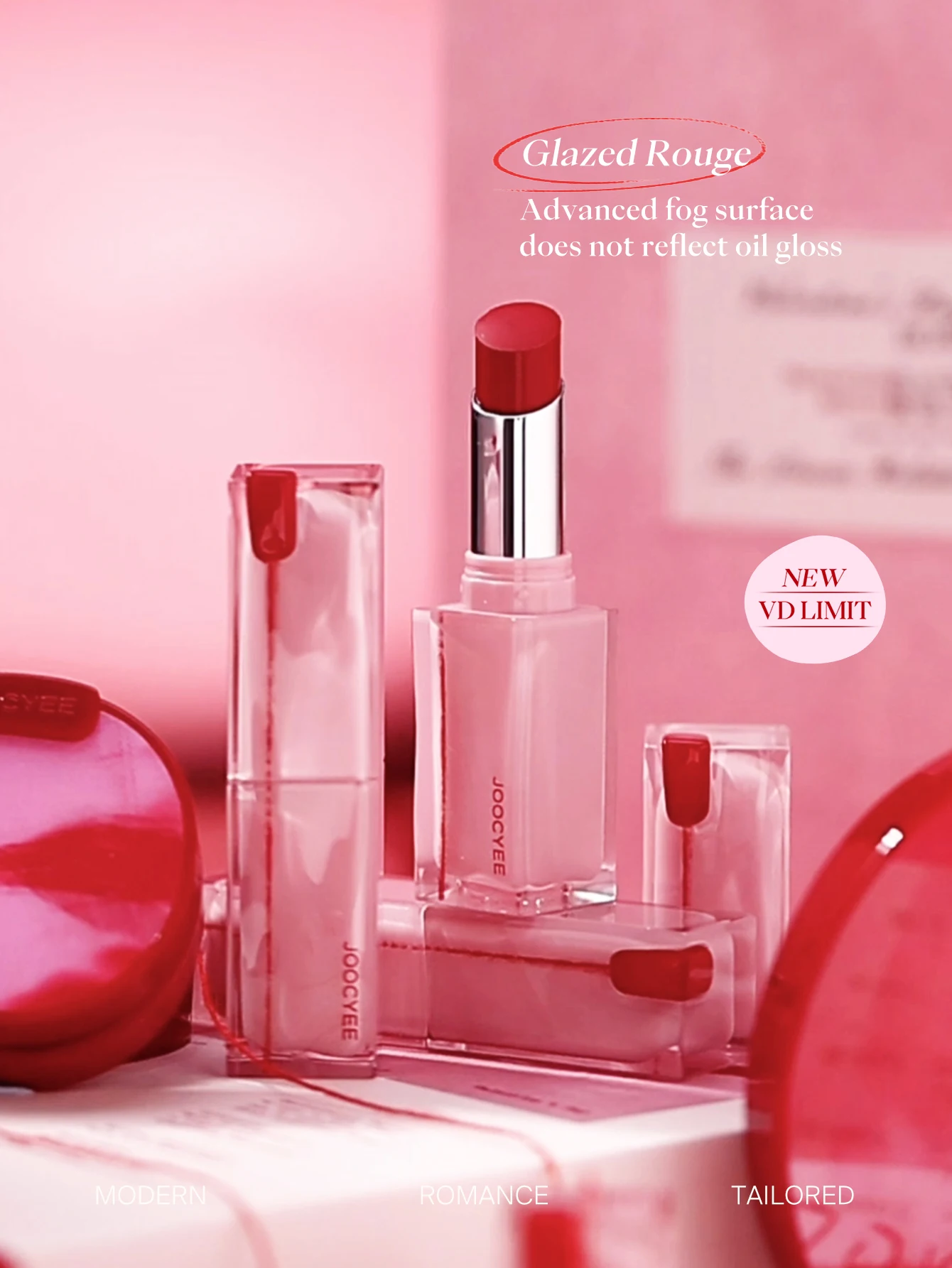 

JOOCYEE MUDDY ROUGE усовершенствованная поверхность тумана и не отражающий масляный блеск