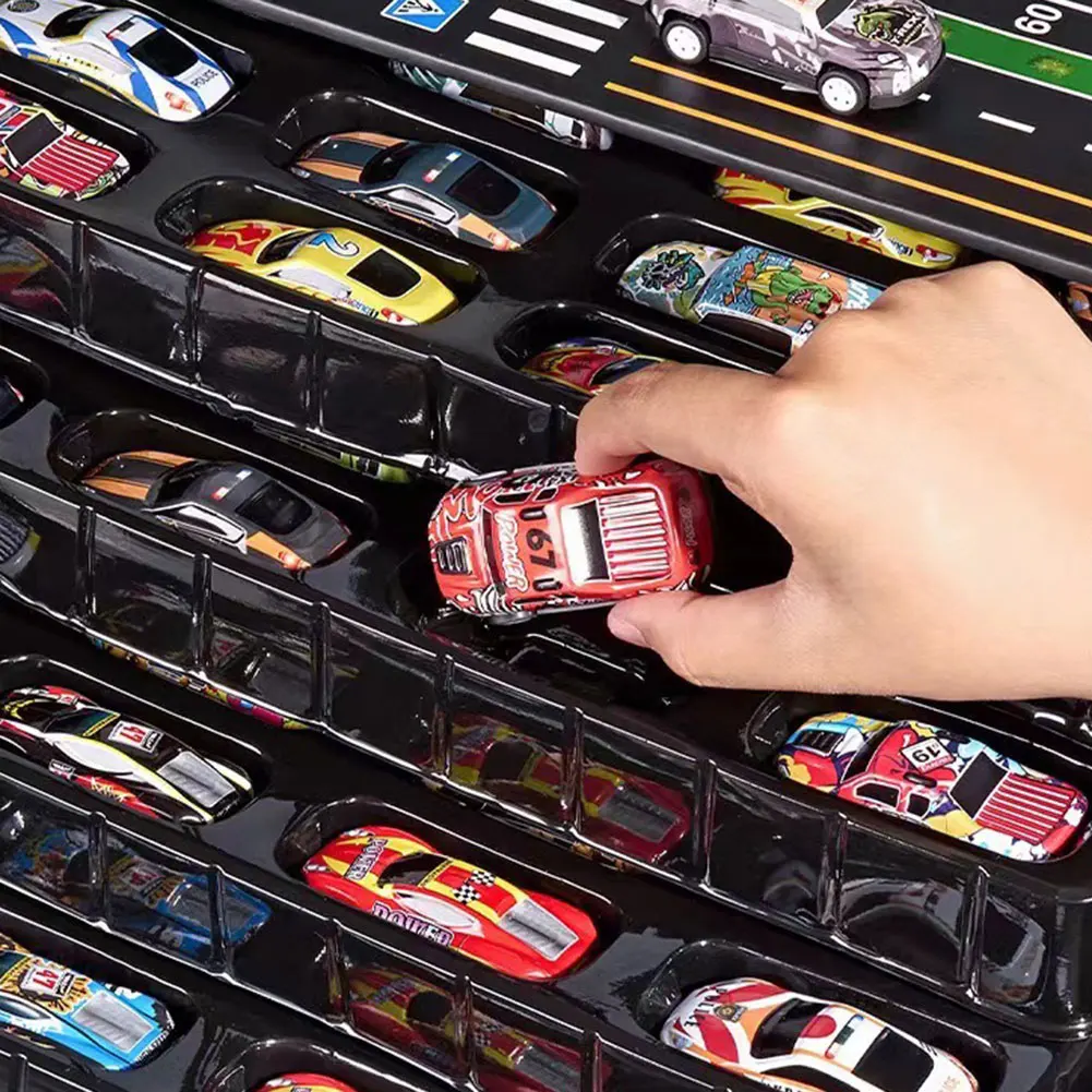 48-pack mini-speelgoedauto's voor kinderen, gemakkelijk mee te nemen, georganiseerd voor de uitwisseling van vakantiecadeaus