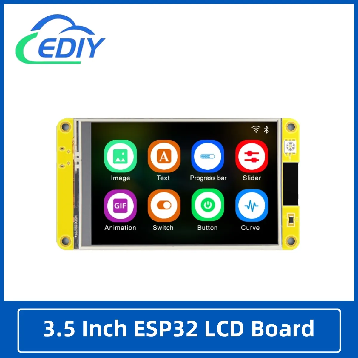 

3.5 Inch LCD TFT Module Capacitive Touch ESP32 Arduino LVGL WIFI&Bluetooth Development Board 3.5" 320*480 Smart Display Screen