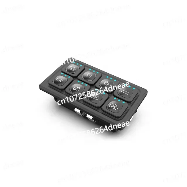 

Панель переключателей CE 12 В, 24 В, 36 В, 8 кнопок, сменная клавиатура CAN-шины Icon IP65