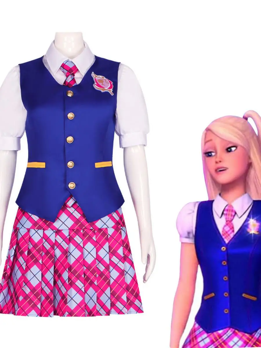 

Delancey the Enchanted Princ School orm Косплей Костюм Хэллоуин Ролевой наряд Полиэстер Материал