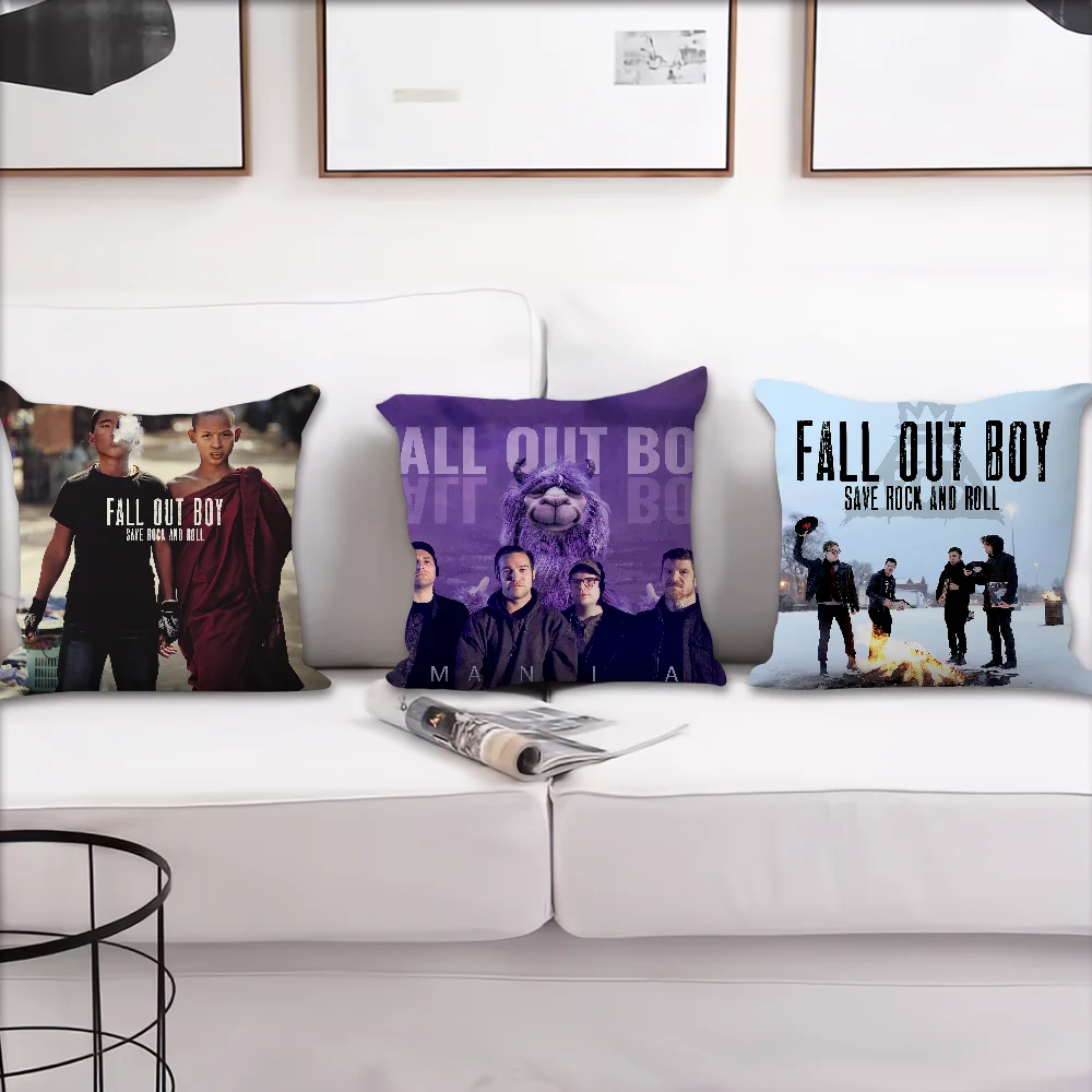 Mania Boy cushion cover cover F-Fall Out album Pillow Case Band Room Bedroom Sofa Living Backrest Car Bear Square Headboard