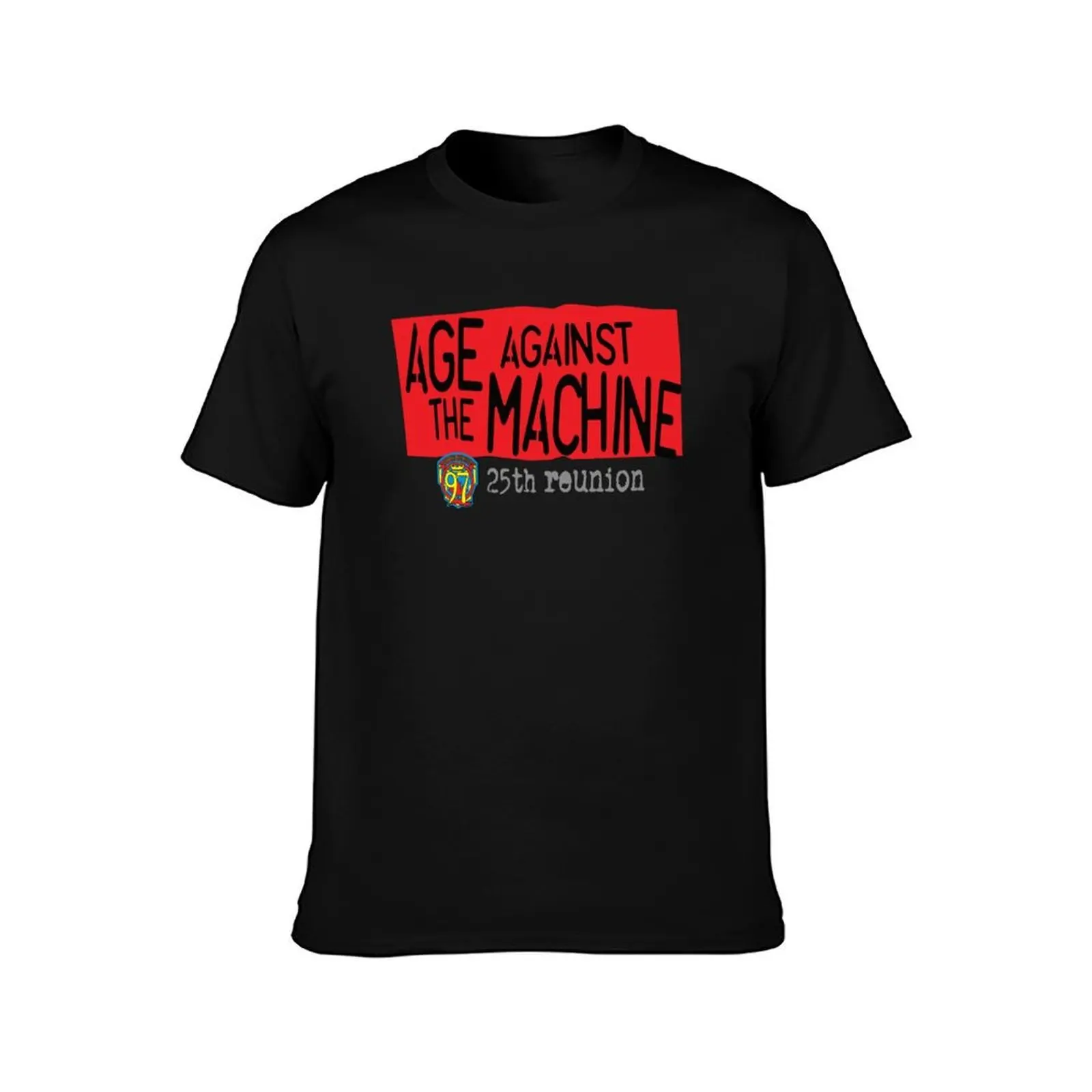 Age Against The Machine - Sci97 25th Reunion T-Shirt, Summer Casual Cotton Tee, Oversized Streetwear Tops, Vintage Graphic Print