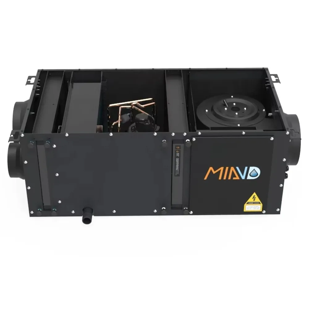 85L/D Industrial Dehumidifier for Greenhouse Grow Room Active Carbon Filter RS485 Controller Hospital Use Efficient