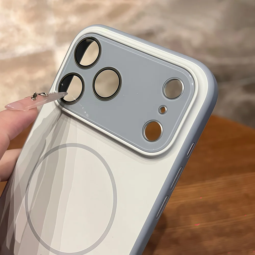 公式マグネット式マット仕上げ MagSafe対応 iPhone 17 Pro/16 Pro Max用ケース ガラスレンズ保護 シリコンバンパー 耐衝撃カバー