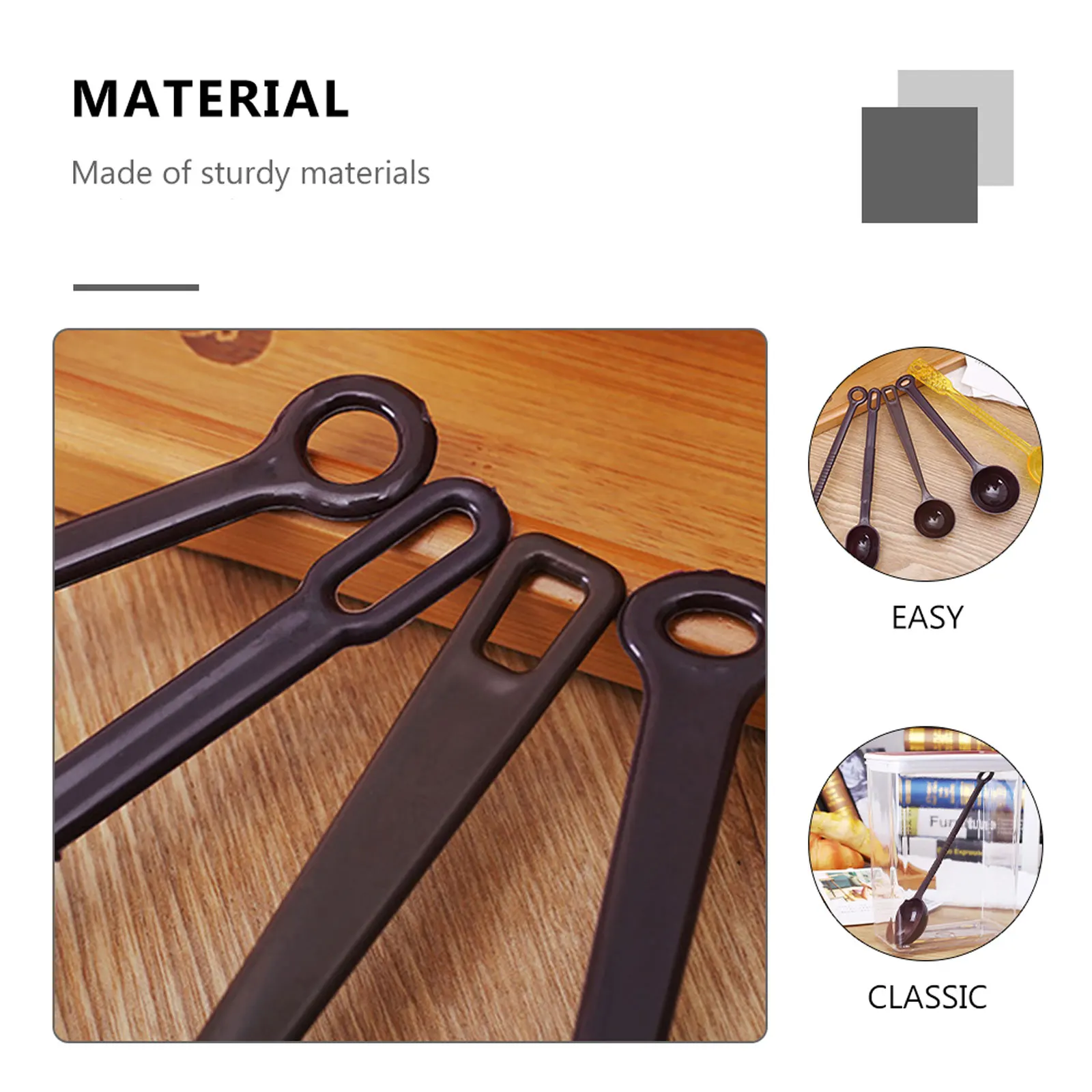 

15Pcs Practical Plastic Coffee Powder Measuring Spoon Milk Powder Scoop Comfortable Grip Kitchen Tool Coffee Measuring