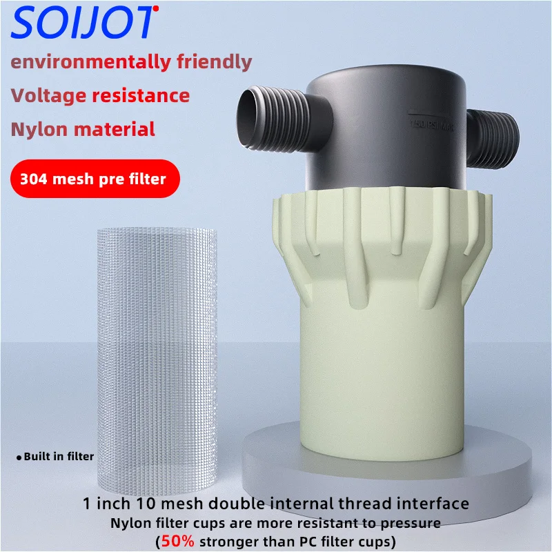 1/2inch external thread filter, 20 water pipes, 304 stainless steel filter, pre filter, tap water pipe filter Explosion proof