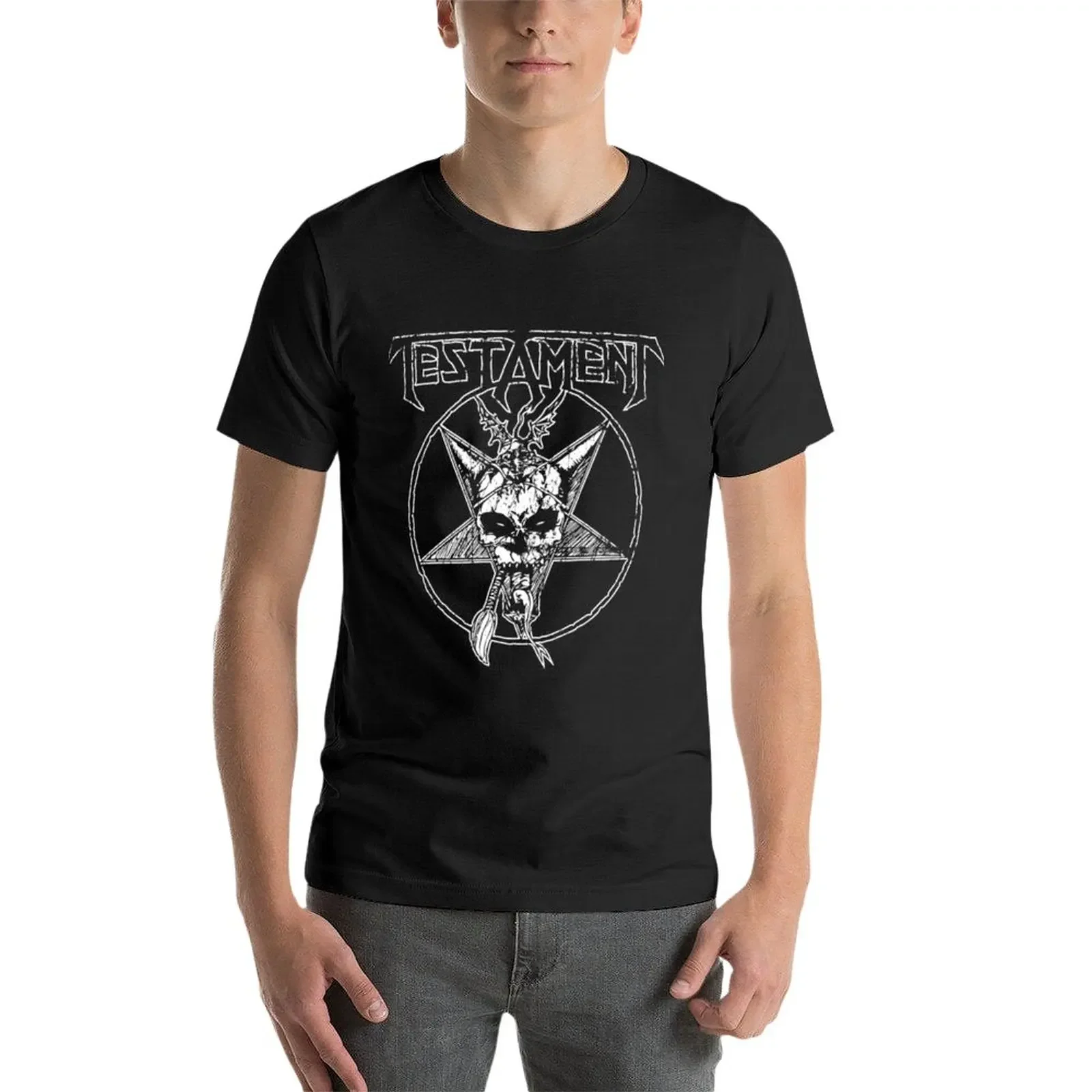 Testament Band T-Shirt Kawaii Kleidung erhabene Herren T-Shirts