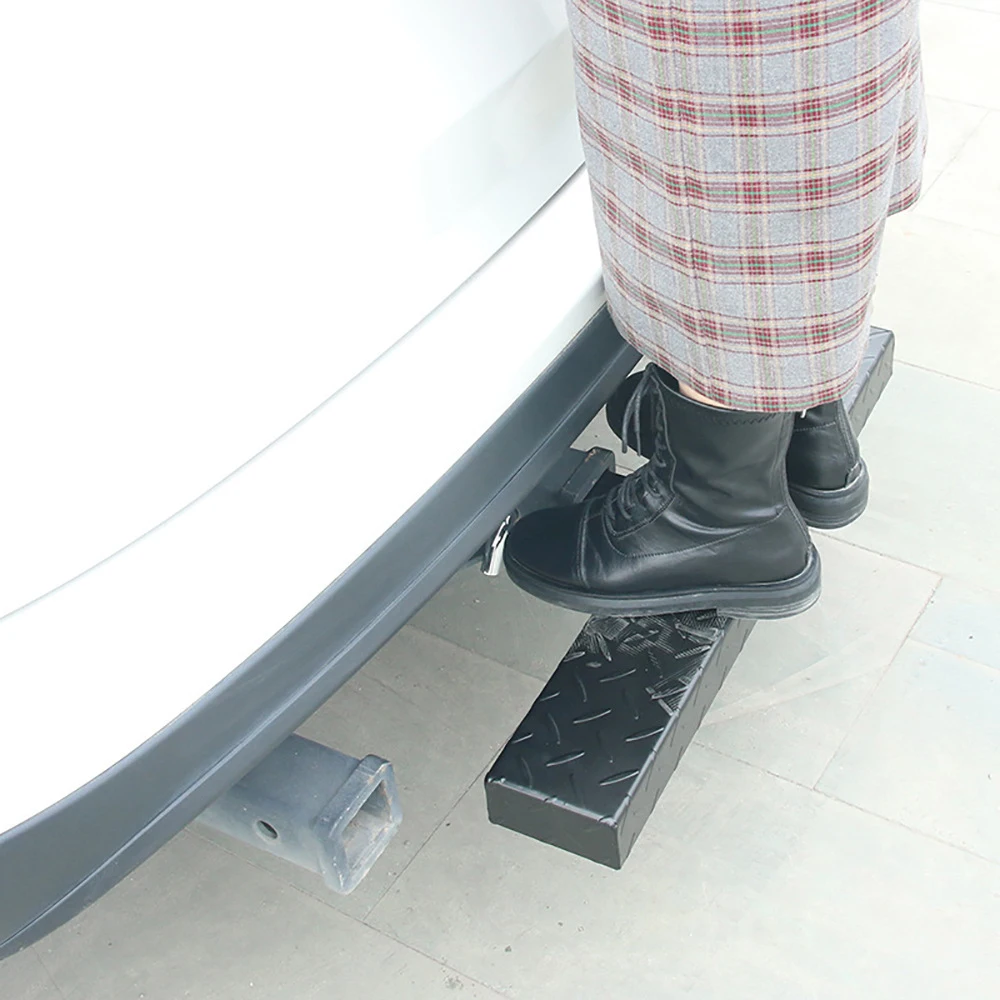 Pickups Hitch Step Anti Slip And Rust Towing Bumper Guard 60CM Hitch Steps With Pin Fits 2 Inch Receivers For Car SUV Trucks