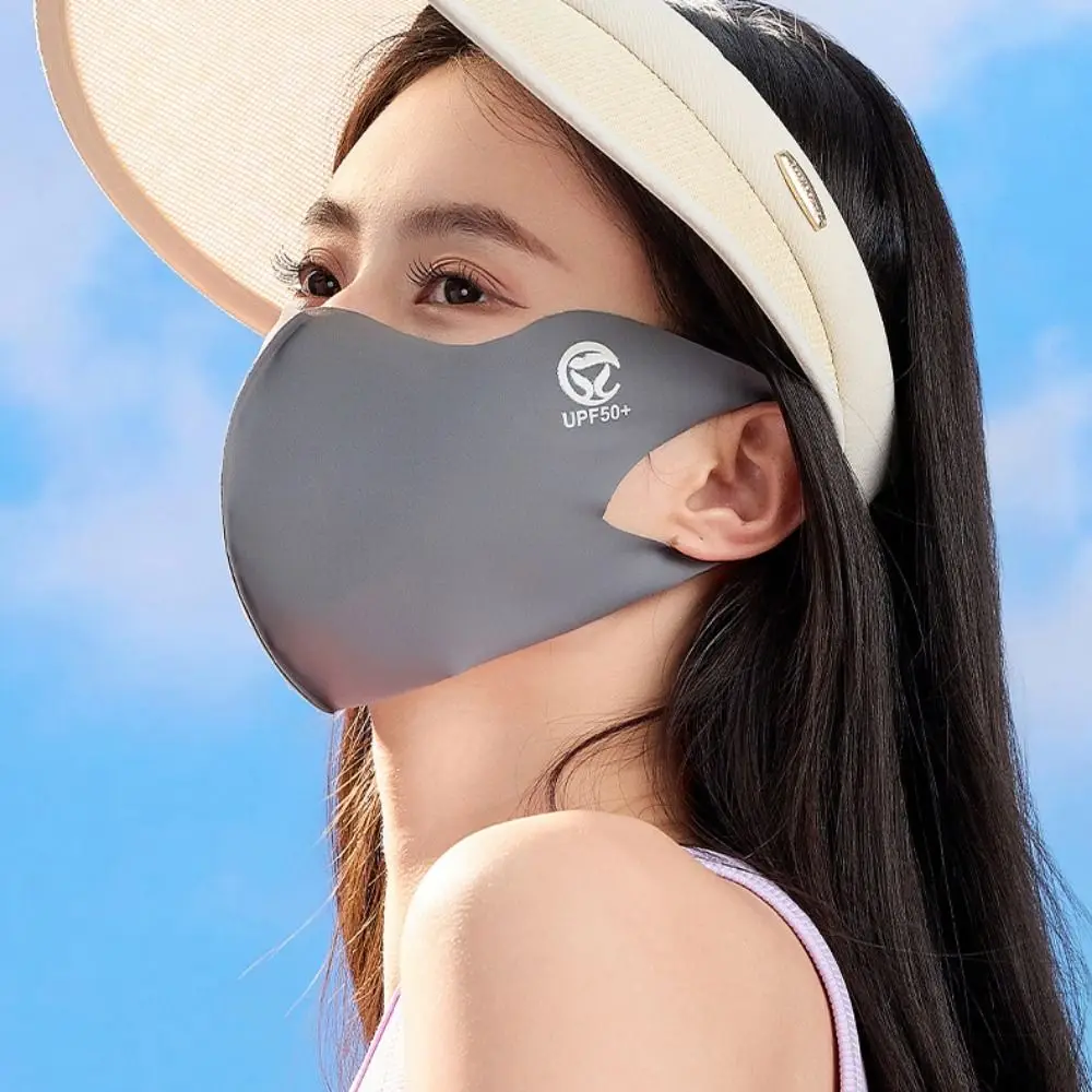 

Adjustable Sunscreen Face Scarf Ice Silk Mask Summer Face Mask Face Cover UV Protection Face Scarves Face Gini Mask Women/Girls