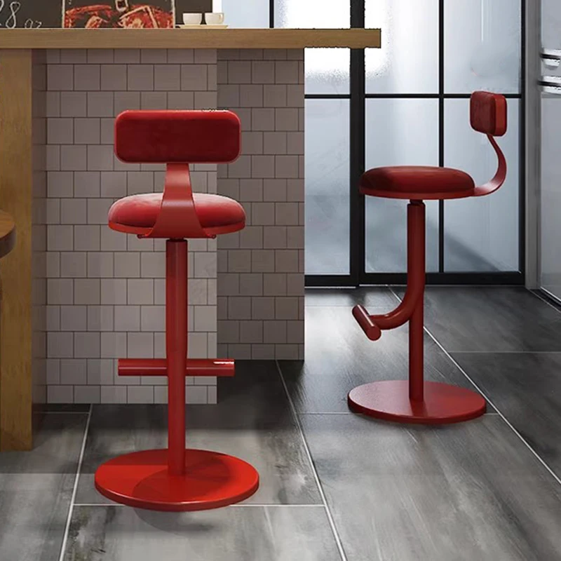 الشمال الحديثة بار البراز تصميم الوردي لهجة مريحة كراسي بار مريح الجمالية Sillas Para Comedor الأثاث العصري