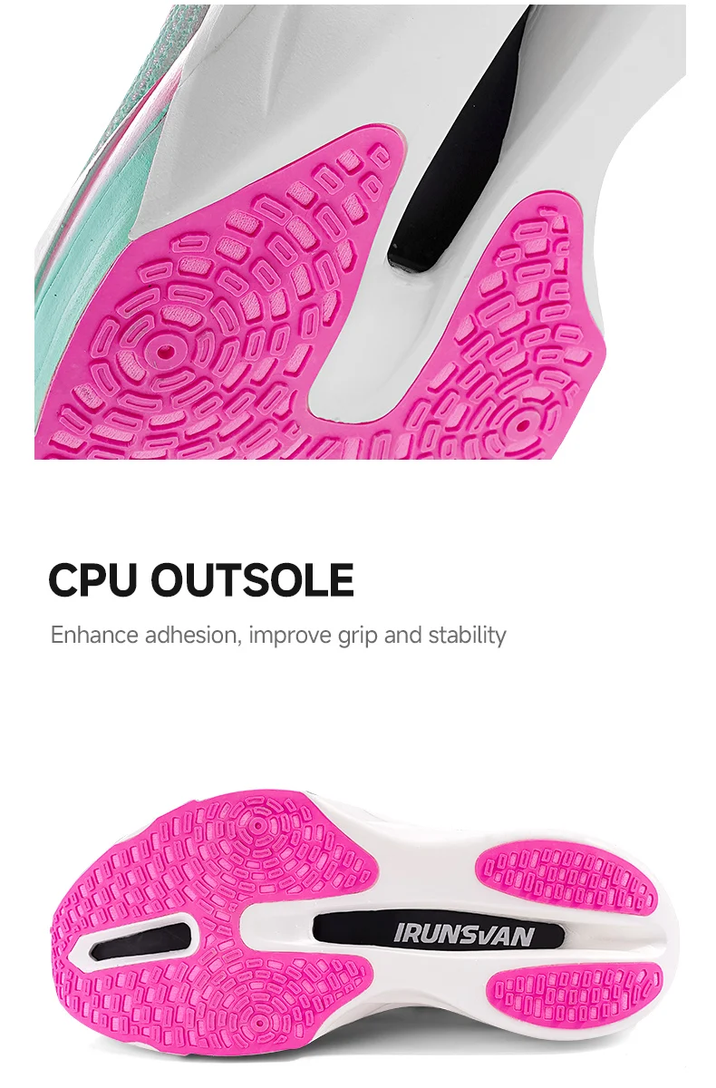 IRUNSVAN HEAT 3.0 Herren Leichte Laufschuhe Atmungsaktive Mesh-Sneaker Stoßdämpfend Rutschfest Weiche Sohle Vielseitig für Fitness – Detail 16