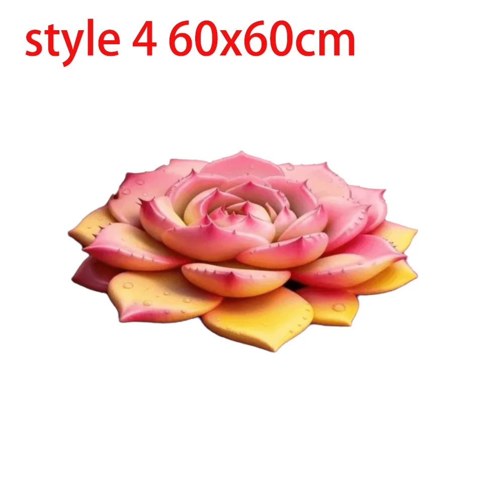 

Special-shaped 3D Flowers Carpet Soft Absorbent Flowers Mat Decorate Anti-slip Door Gasket Blanket