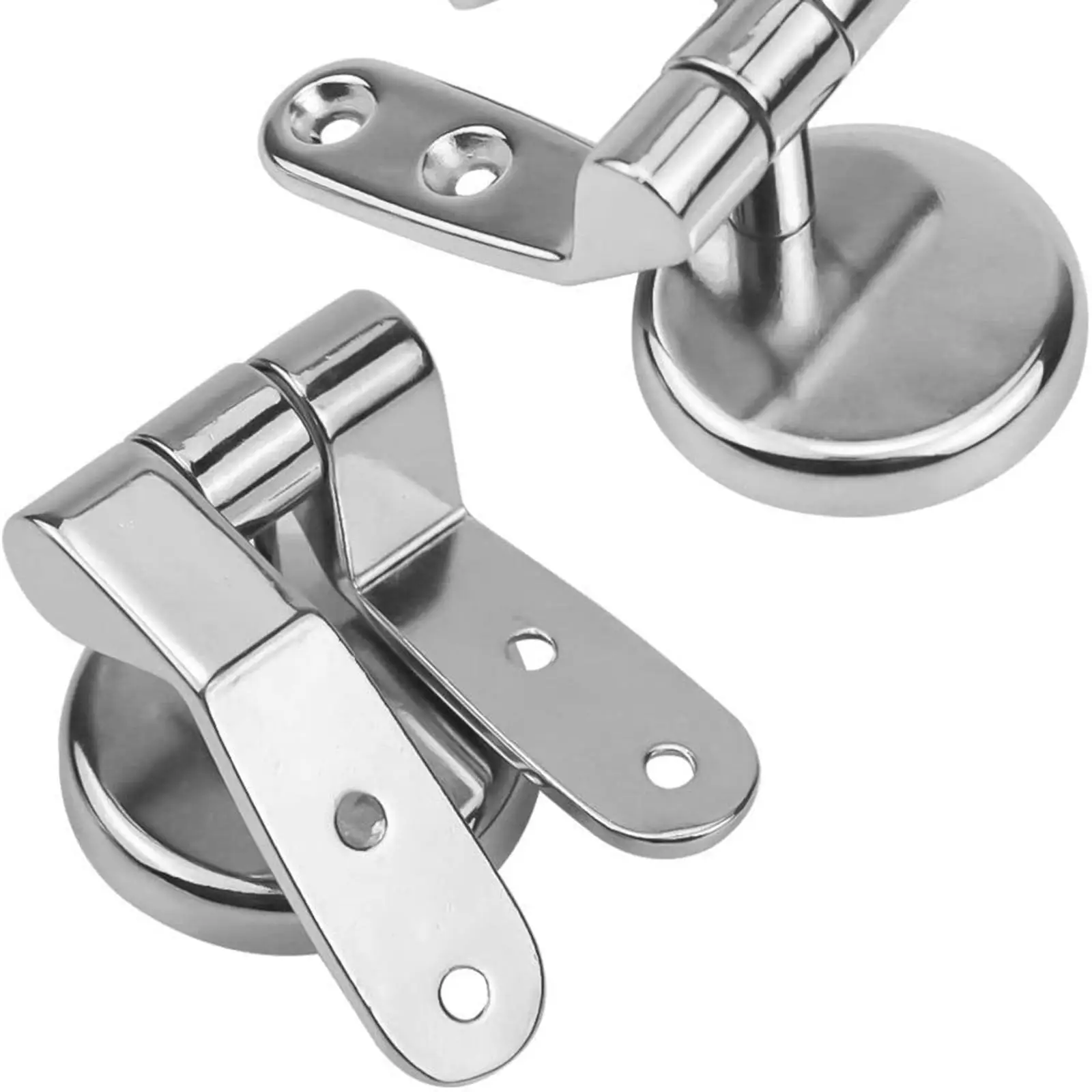 

Zinc Alloy Toilet Seat Hinge Universal Lid Cover Adjustable Mountings for Public Hotel and Home Bathrooms