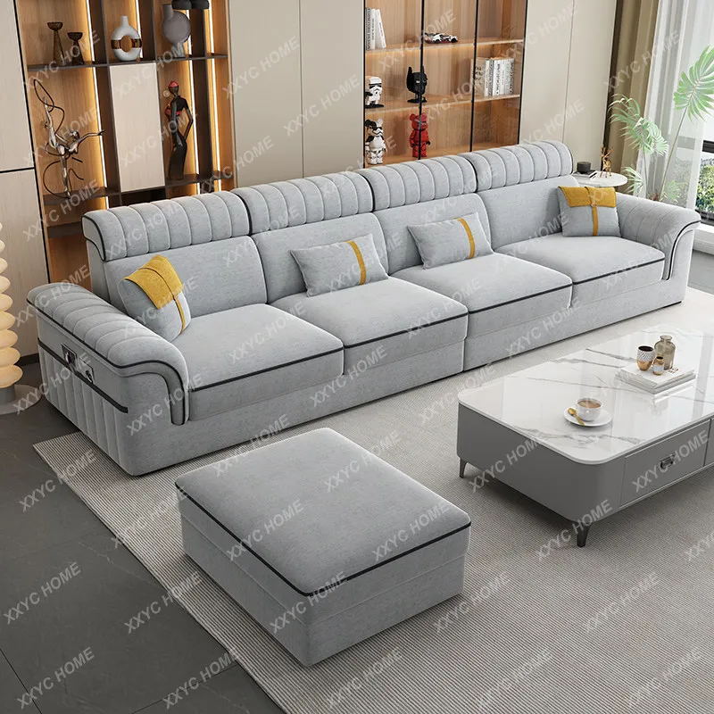 New Chenier cotton and linen fabric sofa living room simple modern small apartment winter and summer sofa