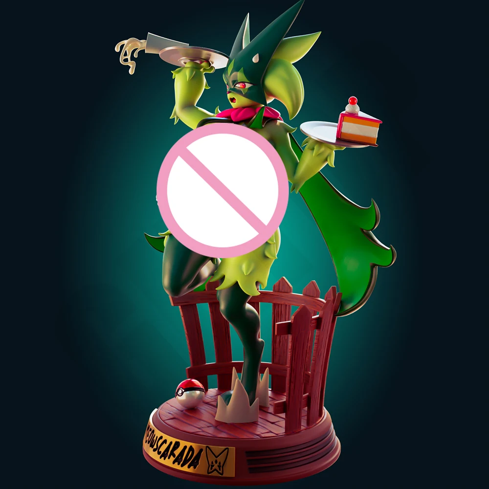 1:24 FUTA oficial Rhu máscara de gato mucama NSFW Kit de juguete de resina con estampado 3d Gk estatuilla sin pintar Diy estatua sin montar figuras modelo Juguetes