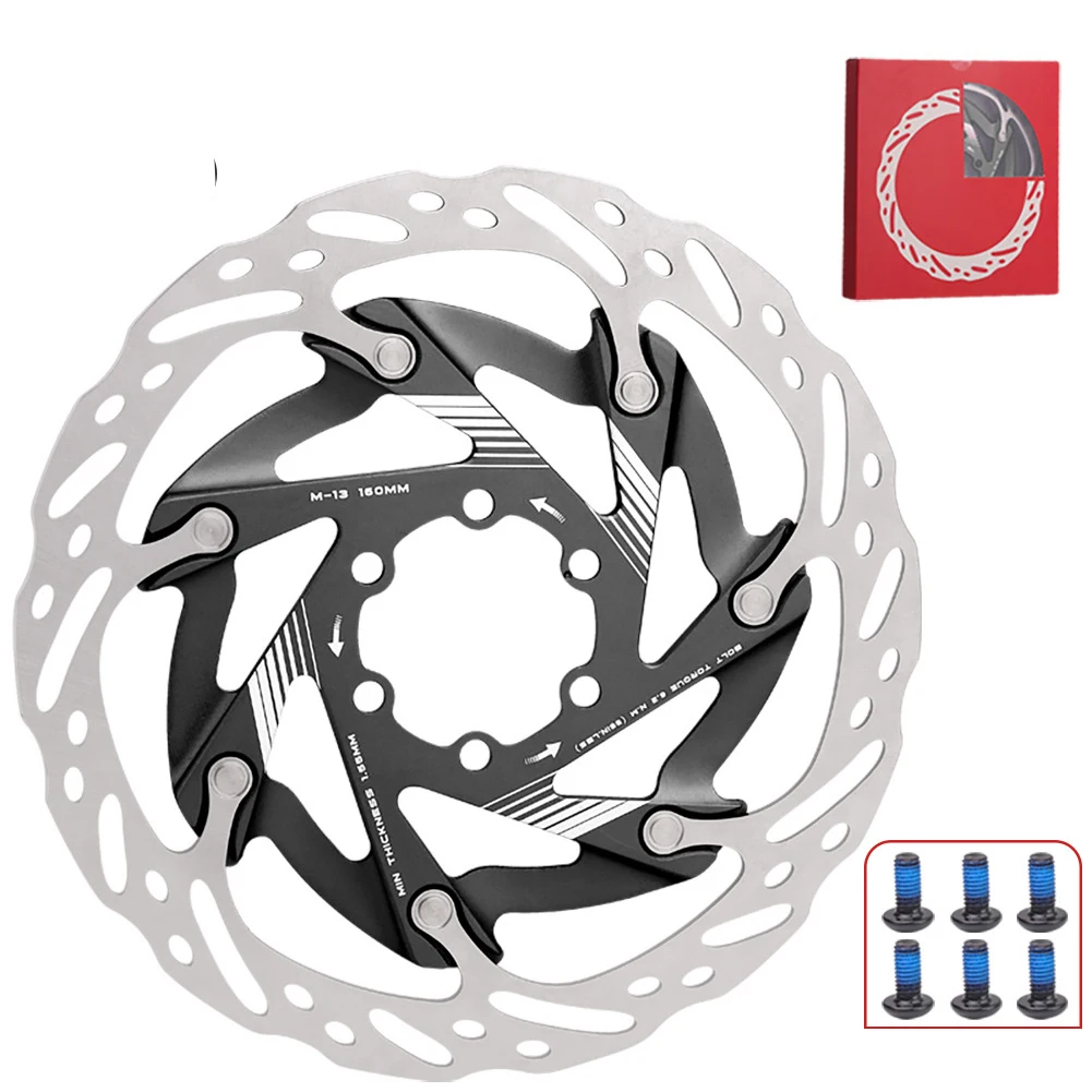 

Aluminium Alloy Brake Bike Disc Brake Bicycle Maintenance 160mm Bike Disc Brake Brake Lever Bolts Included Includes 6 Bolts