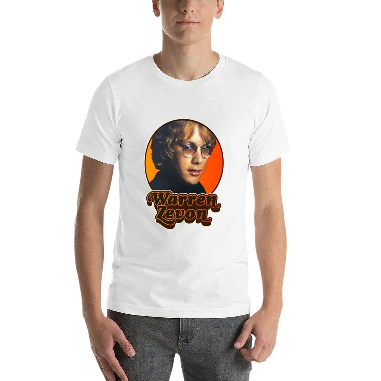 وارن زيفون تي شيرت تي شيرت رجل عادية أنيمي التي شيرت تي شيرت قطن 100% تي شيرت #3