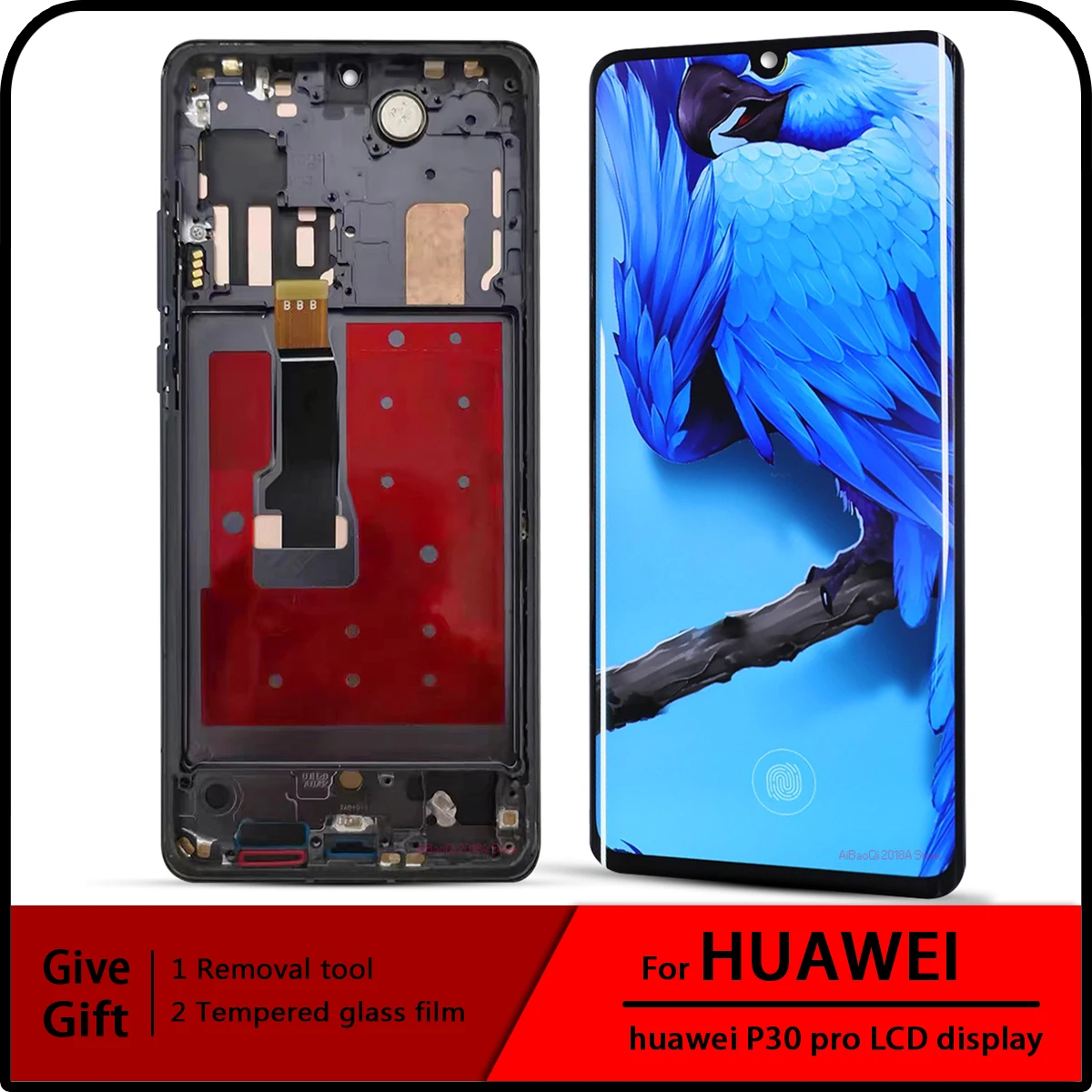 

Original 6.47" For Huawei P30 Pro LCD Display Touch Screen VOG-L29 VOG-L09 Digitizer Assembly For P30 Pro Capacitive Screen