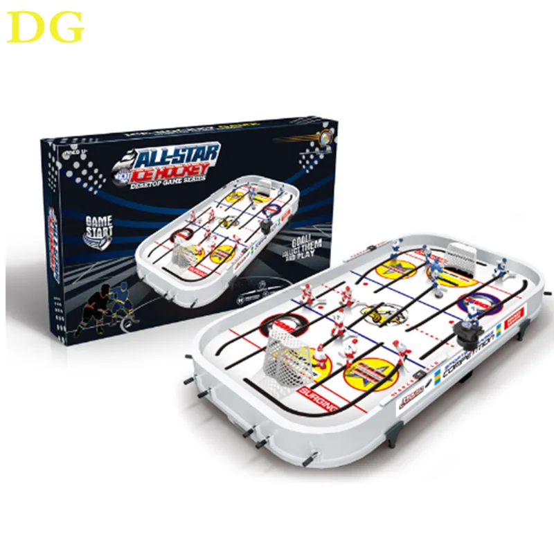 Gioco da tavolo per hockey su ghiaccio All Star: gioco di hockey testa a testa per 2 giocatori veloce e divertente con musica, contatore di punteggio manuale per la famiglia