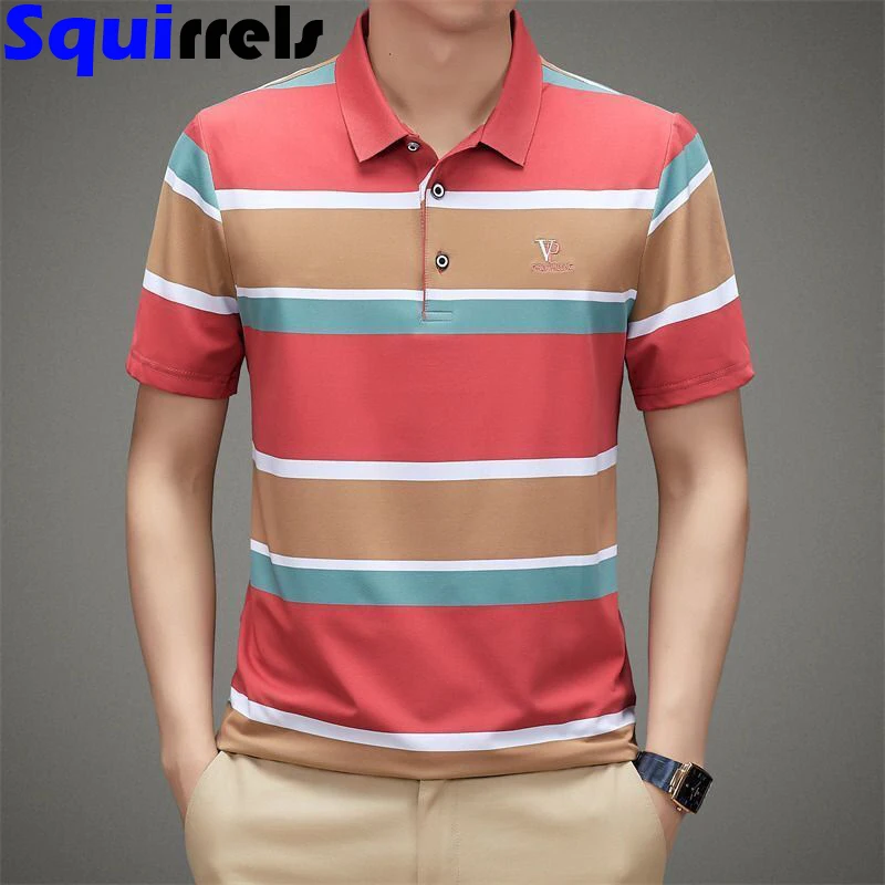 

Men's polo shirt cotton short sleeve Tshirt men's shirt summer wear Fashion clothes Youth Business MAN top leisure clothing