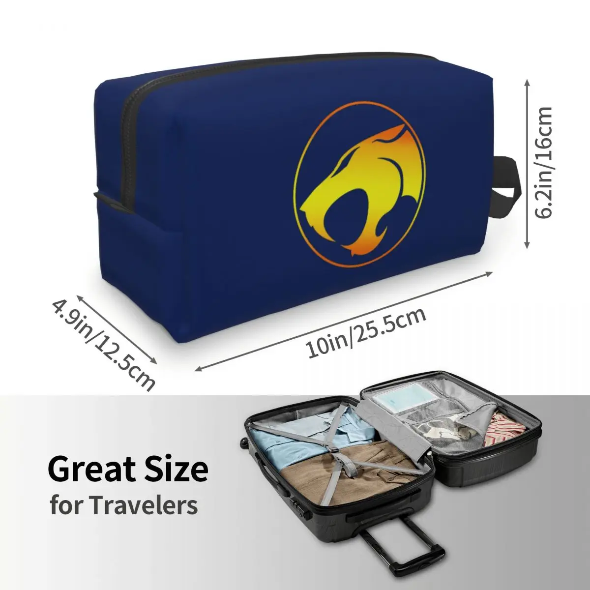 Fire Of THUNDERCATS Classic Makeup Bag Cosmetic Organizer Storage Dopp Kit Toiletry Cosmetic Bag for Women Beauty Travel